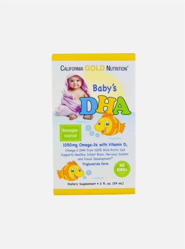 California Gold Nutrition, ДГК для детей, 1050 мг, омега-3 с витамином ...
